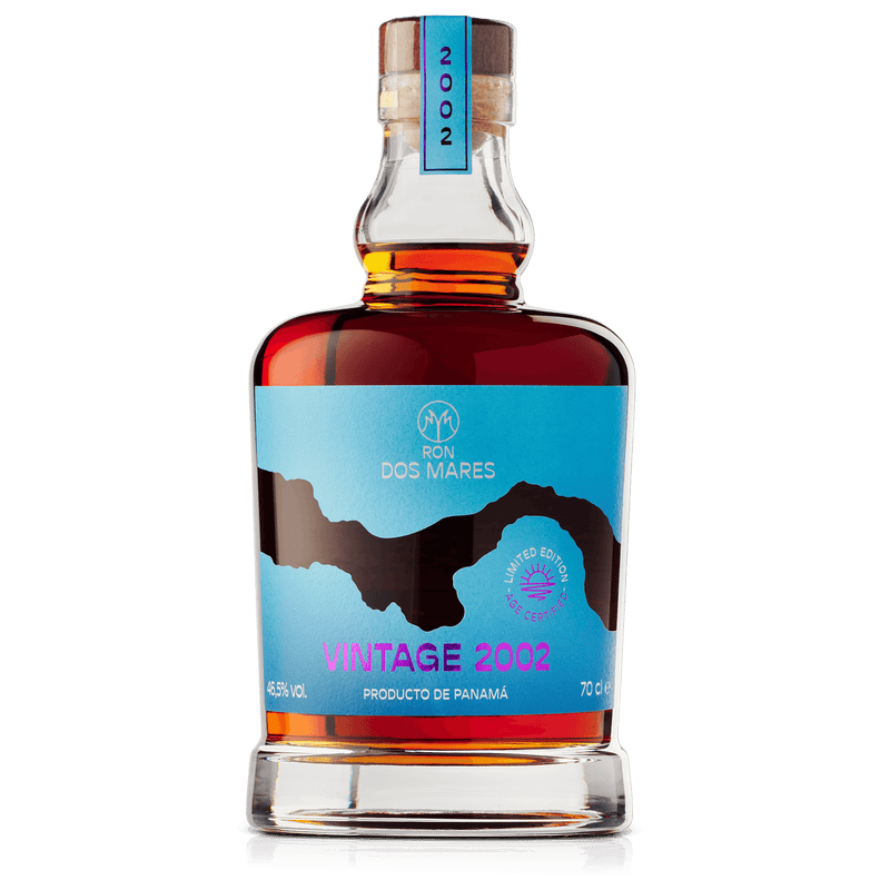 Ron Dos Mares Vintage 2002 Vintage Limited Edition 22 År Panama Rom Flaske