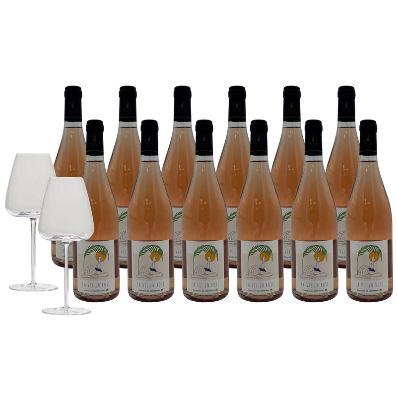 La Vie en Rosé – 12 Flaschen + 2 The Brilliant Blanco Glass