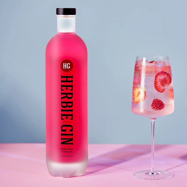 Herbie Pink Gin – Dänischer Pink Gin mit Himbeere &amp; Cranberry