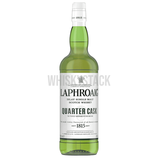 Opdag og køb Laphroaig Quarter Cask, en unik Islay single malt whisky. Dyb røget smag og ekstra modning i quarter casks for intens aroma og kompleksitet